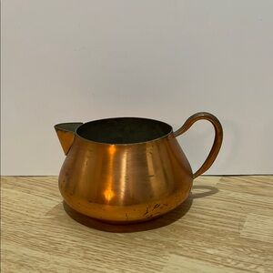 Vintage Copper creamer with Handle